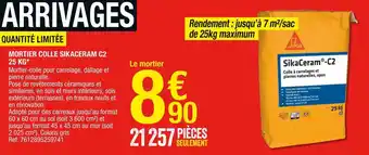 Brico Dépôt Sika mortier colle sikaceram c2 25 kg offre