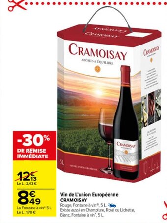 Carrefour Market Vin de l'Union Européenne offre