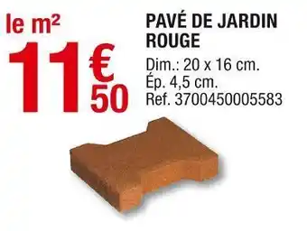 Brico Dépôt Pavé de jardin rouge offre
