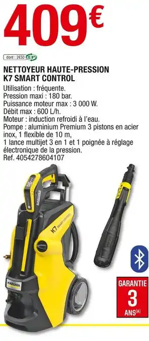 Brico Dépôt Karcher nettoyeur haute-pression k7 smart control offre