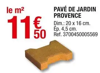 Brico Dépôt Pavé de jardin provence offre