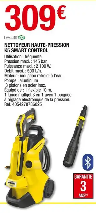 Brico Dépôt Karcher nettoyeur haute-pression k5 smart control offre