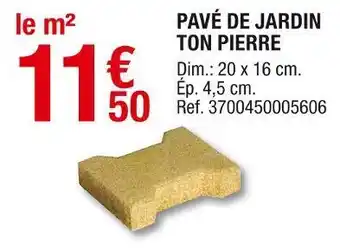 Brico Dépôt Pavé de jardin ton pierre offre