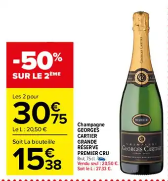 Carrefour Market Champagne Georges Cartier Grande offre