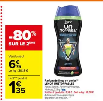 Carrefour Market Parfum de Linge En Perles offre