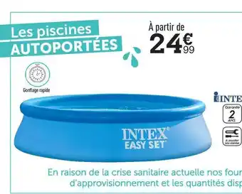 Centrakor Les Piscines Autoportées Intex Easy Set offre
