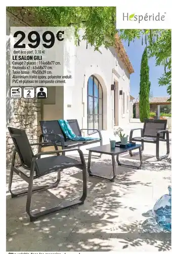Centrakor Le Salon Gili offre