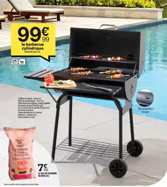 Centrakor Le Barbecue Cylindrique, Le Sac De Charbon De Bois offre