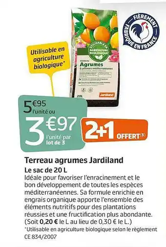 Jardiland Terreau Argumes Jardiland Le Sac De 20l offre