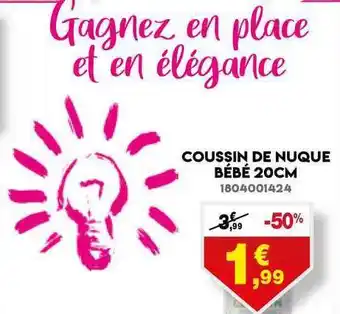 Maxi Bazar Coussin De Nuque Bebe 20cm offre