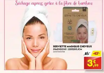 Maxi Bazar Serviette Magique Cheveux offre