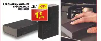 Maxi Bazar 2 Eponges Magiques Special Inox offre