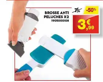 Maxi Bazar Brosse Anti Peluches X2 offre