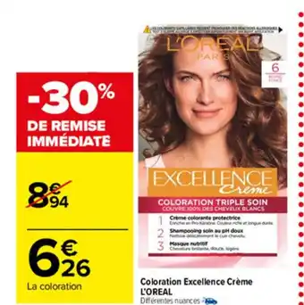 Carrefour Market Coloration Excellence Crème offre