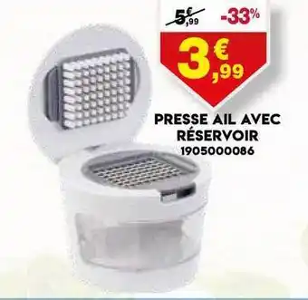 Presse Ail Avec Reservoir