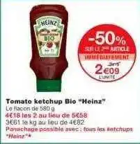 Monoprix Tomato Ketchup Bio offre