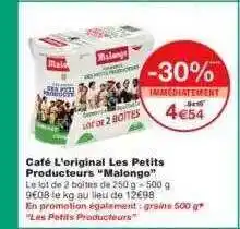 Monoprix Café L'original Les Petits Producteurs offre