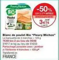 Monoprix Blanc De Poulet Bio offre