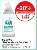 Monoprix Gel Wc offre
