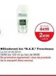Monoprix Déodorant Bio offre