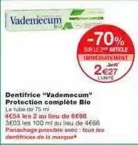 Monoprix Dentifrice offre