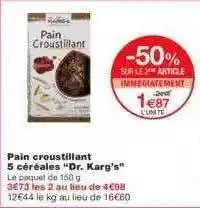 Monoprix Pain Croustillant 5 Céréales offre