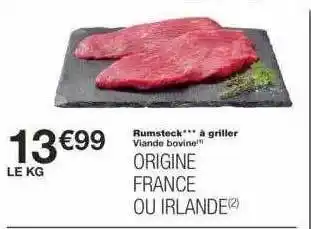 Monoprix Viande Bovine : Rumsteck à Griller offre