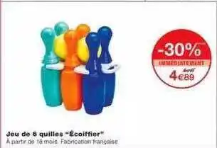 Monoprix Jeu De 6 Quilles offre