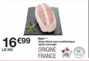 Monoprix Veau : Rôti offre