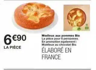 Monoprix Moelleux Aux Pommes Bio offre
