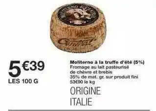 Monoprix Moliterno à La Truffe D'été offre