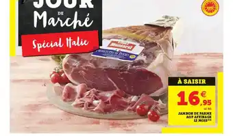 Super U Jambon De Parme Aop Affinage 12 Mois offre