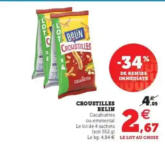 Super U Croustilles Belin offre