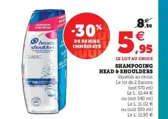 Super U Shampooing Head & Shoulders offre