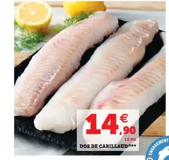 Super U Dos De Cabillaud offre