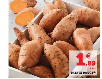 Super U Patate Douce offre