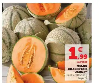 Super U Melon Charentais Jaune offre