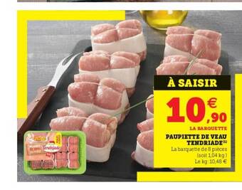 Super U Paupiette De Veau Tendriade offre