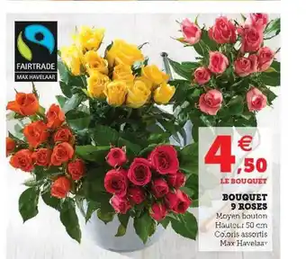 Super U Bouquet 9 Roses offre