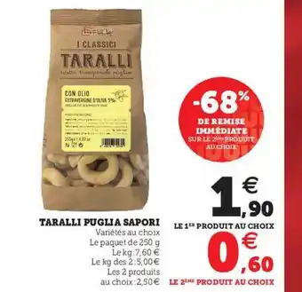 Super U Taralli Puglia Sapori offre