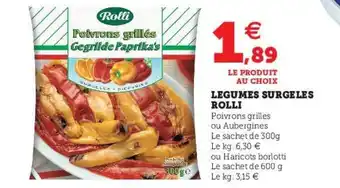 Super U Légumes Surgelés Rolli offre