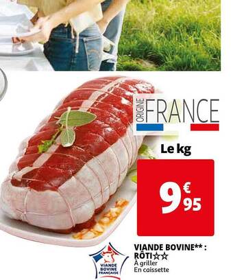 Auchan Viande Bovine : Rôti offre