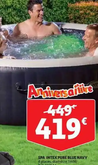Auchan Direct Spa Intex Pure Blue Navy offre