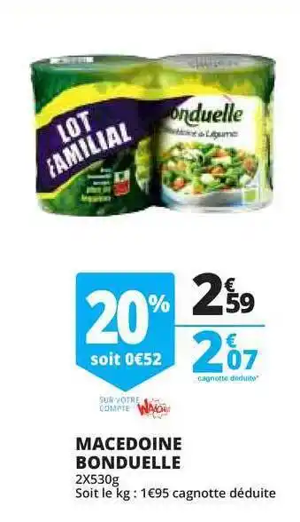 Macédoine Bonduelle