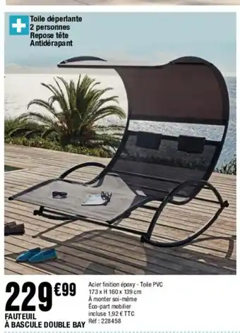 La Foir'Fouille Fauteuil à Bascule Double Bay offre