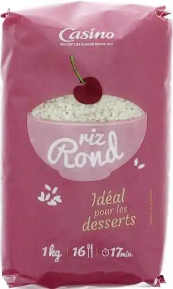 CASINO RIZ ROND IDEAL POUR LES DESSERTS 1kg