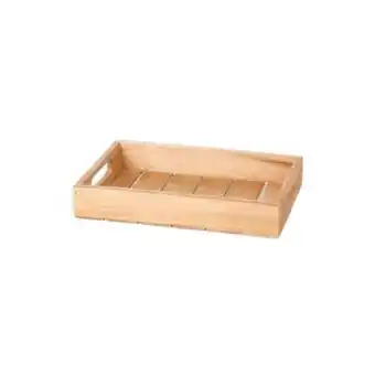 Stokomani Plateau rectangle en bois de teck 26x18x5 offre