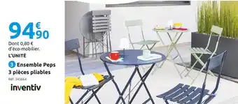 Mr Bricolage Inventiv ensemble peps 3 pièces pliables offre