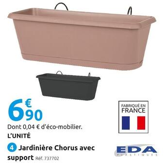 Mr Bricolage Eda jardinière chorus avec support offre