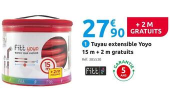 Mr Bricolage Tuyau extensible yoyo 15 m + 2 m gratuits fitt offre